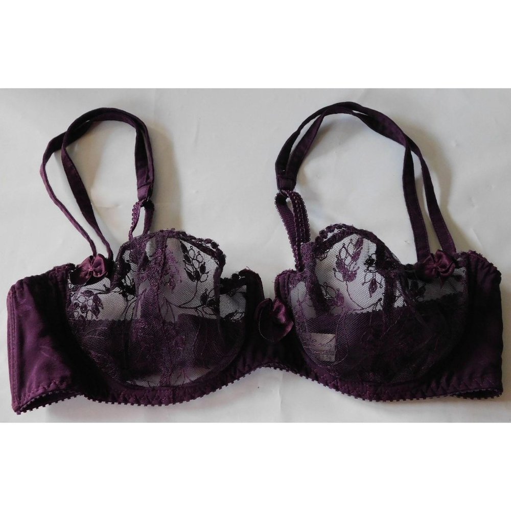 Beautiful Aubade Paris Bra Size 34 ~Deep Purple~